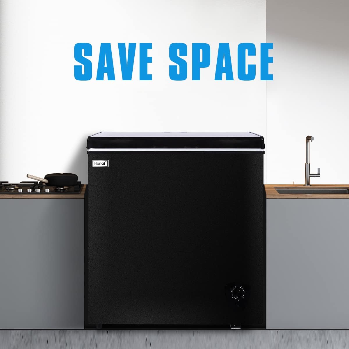 WANAI 5.0 Cu Ft Chest Freezer with Removable Basket T5224