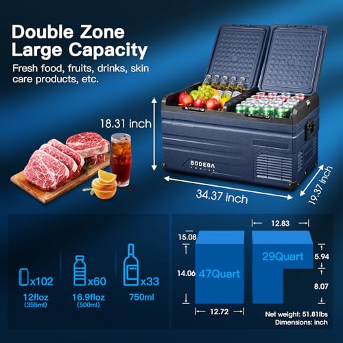 BODEGACOOLER TWW Series 12 Volt Car Refrigerator W3946