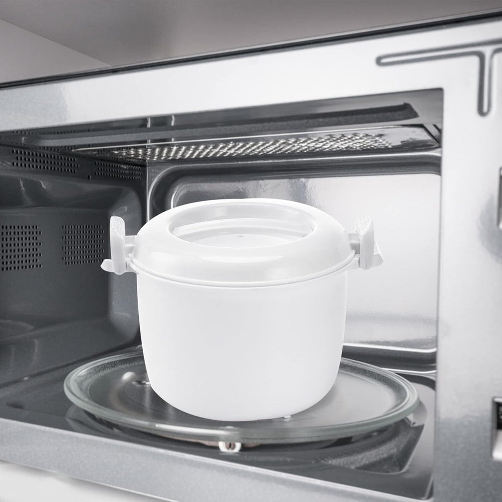 Microwave Rice Cooker 2-Pack Round Steamer Container X751
