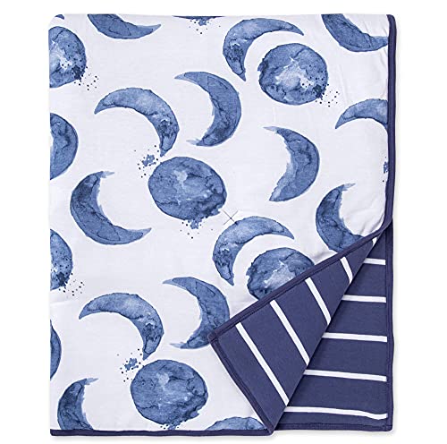 Burt's Bees Baby Reversible Quilt Blanket, 100% Organic Cotton, 37 x 46 Inch B727