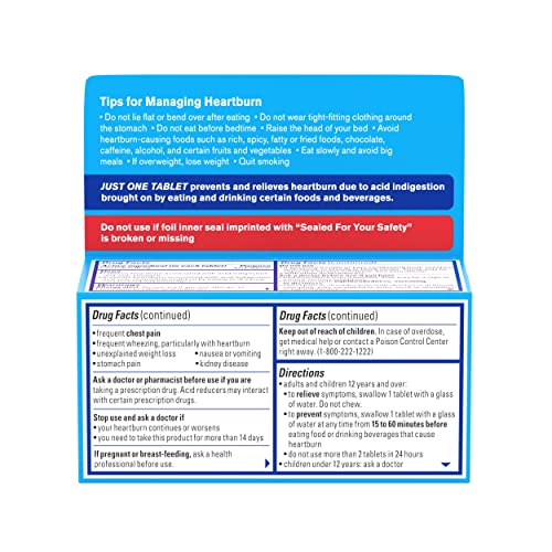 Pepcid AC Original Strength Antacid Tablets V554