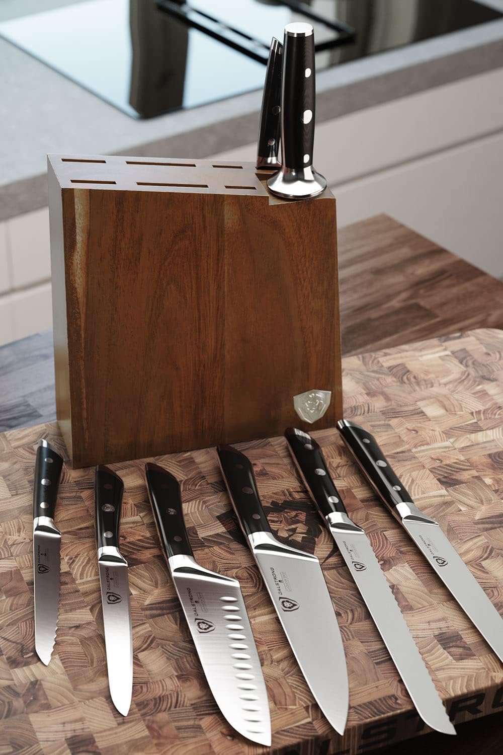 Dalstrong Gladiator Series 8-Piece Knife Block Set, German High Carbon Steel D438573