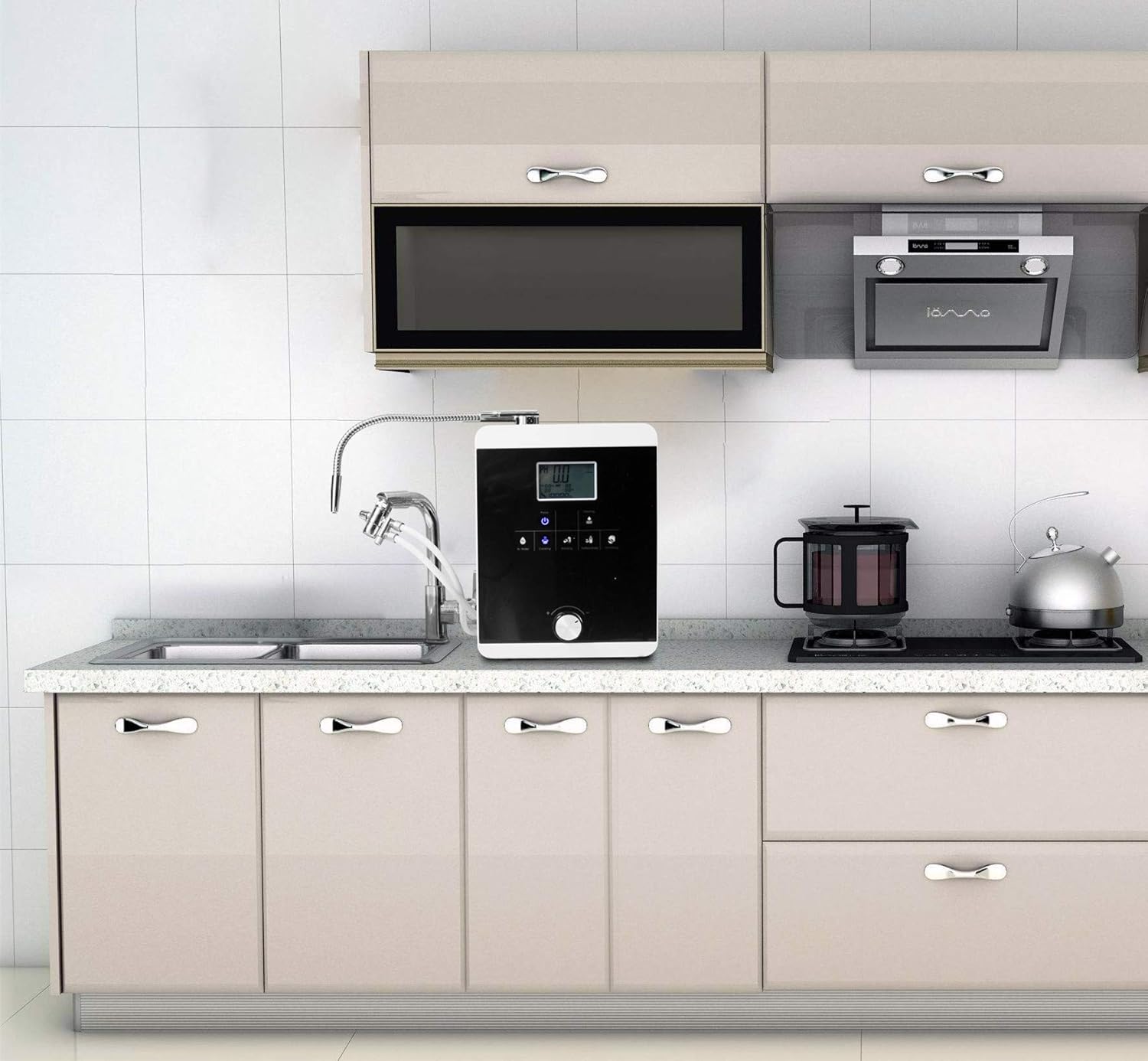 Water Ionizer and Purifier Machine, pH 3-11 Alkaline Acid Water, 11 Plate Electrode U29265