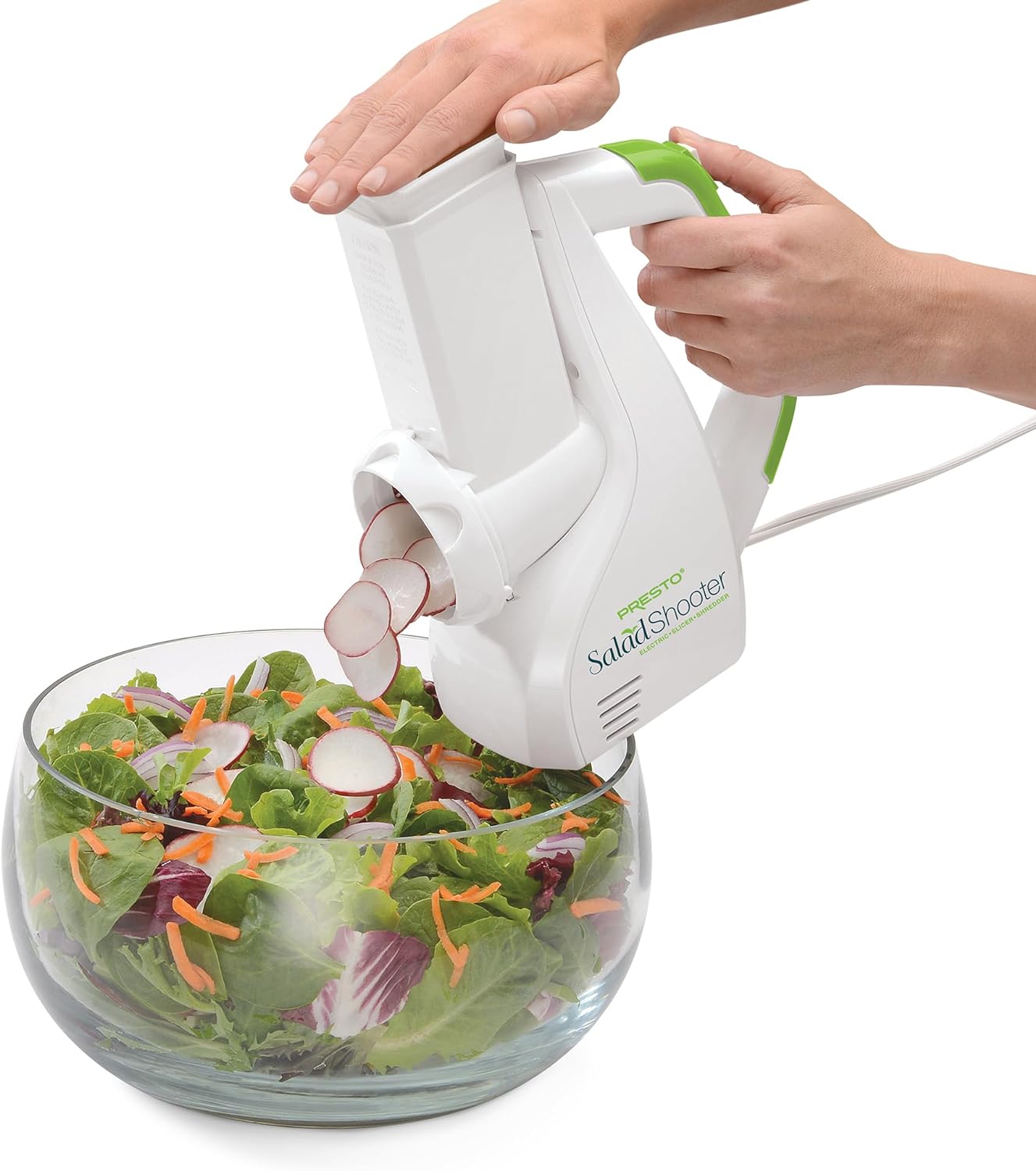 Presto Salad Shooter Electric Slicer/Shredder, White A475