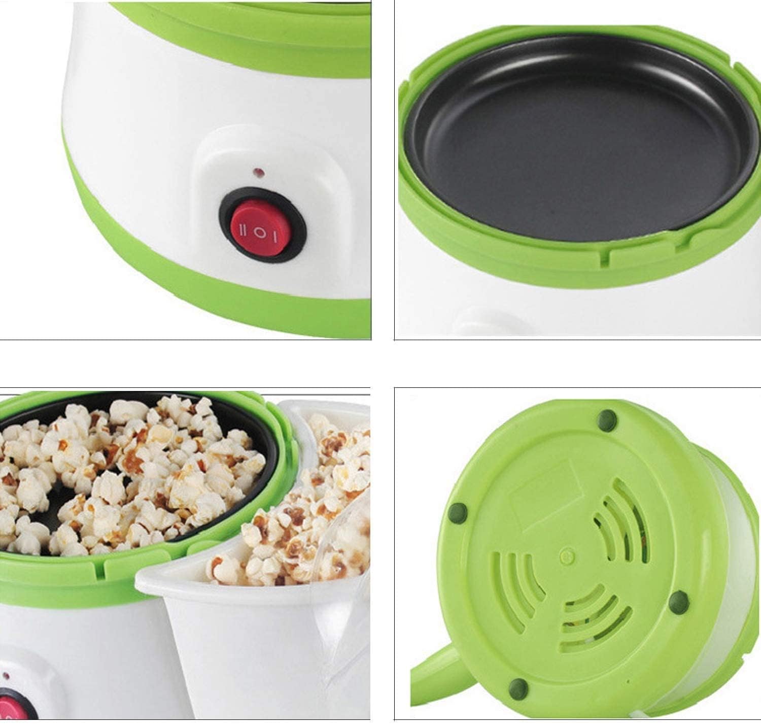 Popcorn Maker Electric Machine with Egg Boiler Steamer D53764