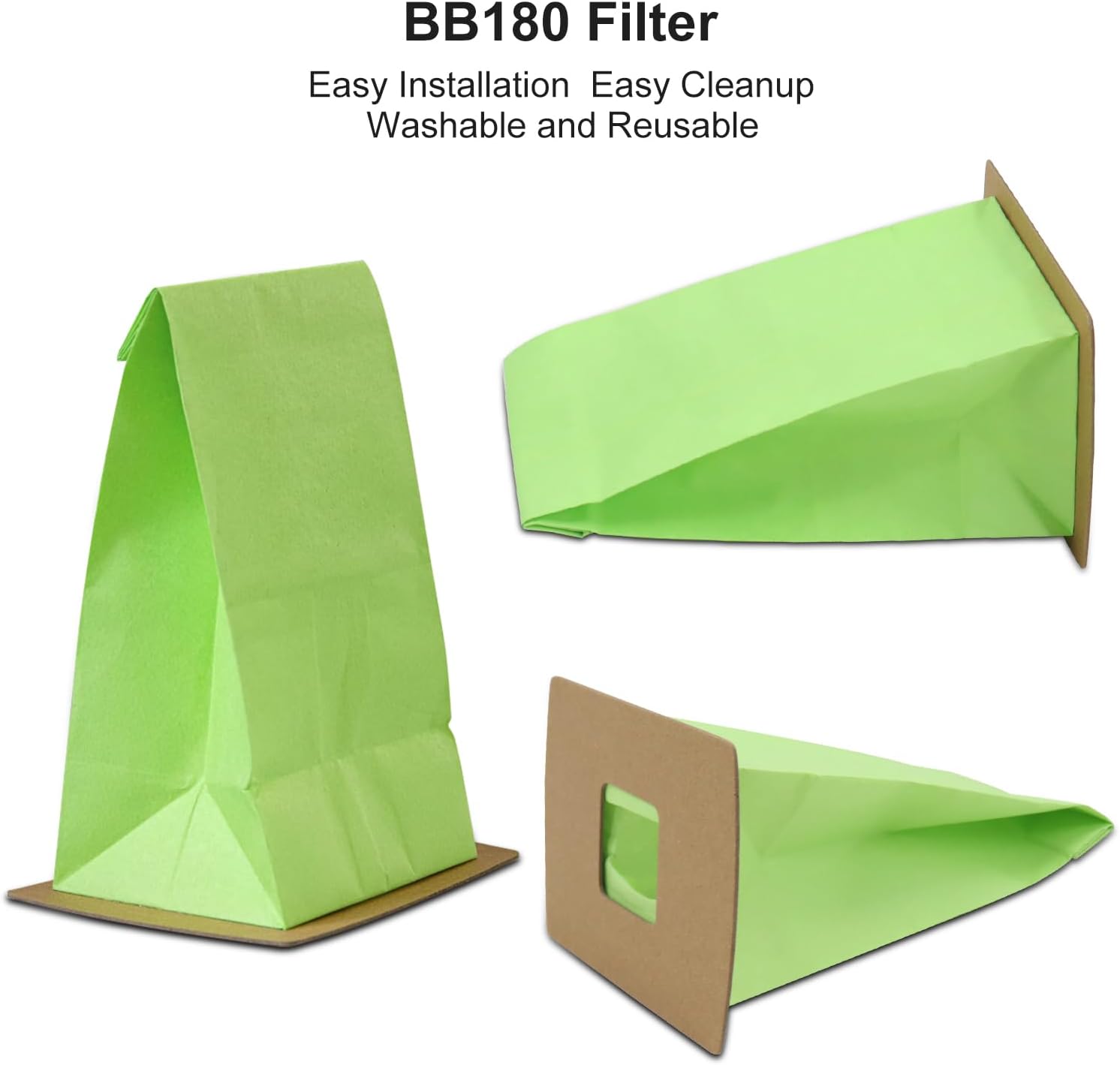 26 Pack Type BB Compact Canister Vacuum Bags Replacement for Oreck XL Buster B with 4 Motor Filters I702