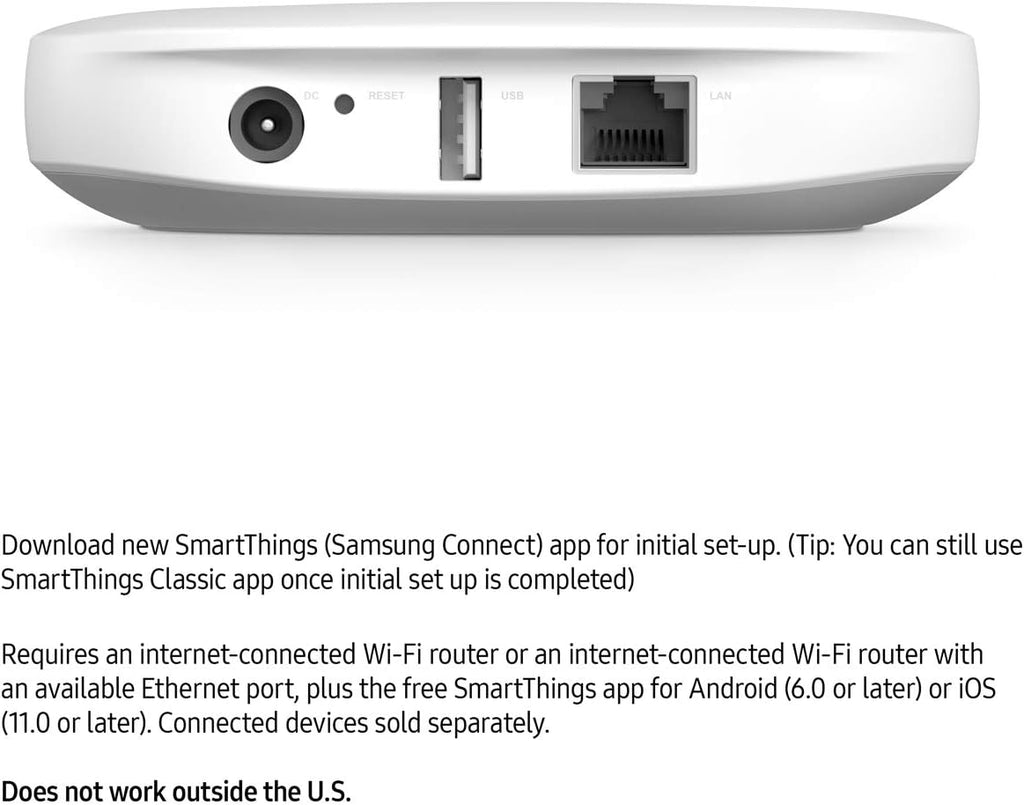 SAMSUNG SmartThings Hub, White E224150