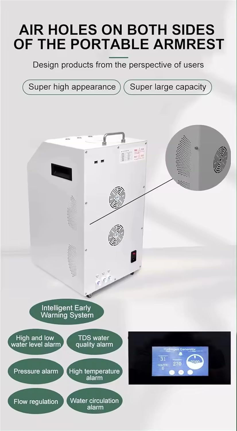 Hydrogen Inhalation Machine with SPE/PEM Tech, 3 Outlet, 99.99% Purity F207073