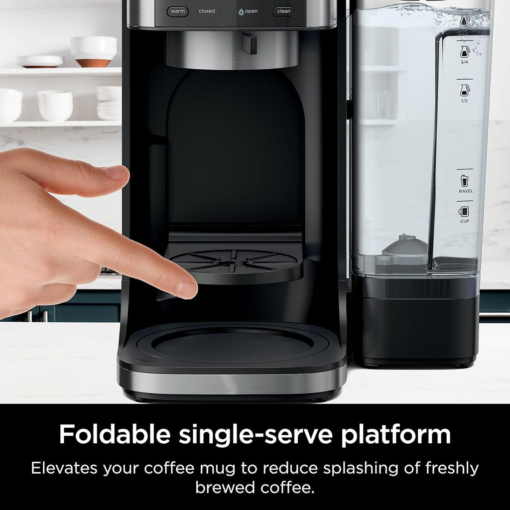 Ninja CFP101 DualBrew Hot & Iced Coffee Maker, Single-Serve & 12-Cup, Black D982908
