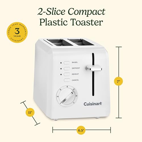 Cuisinart CPT-122 2-Slice Compact Plastic Toaster C51966