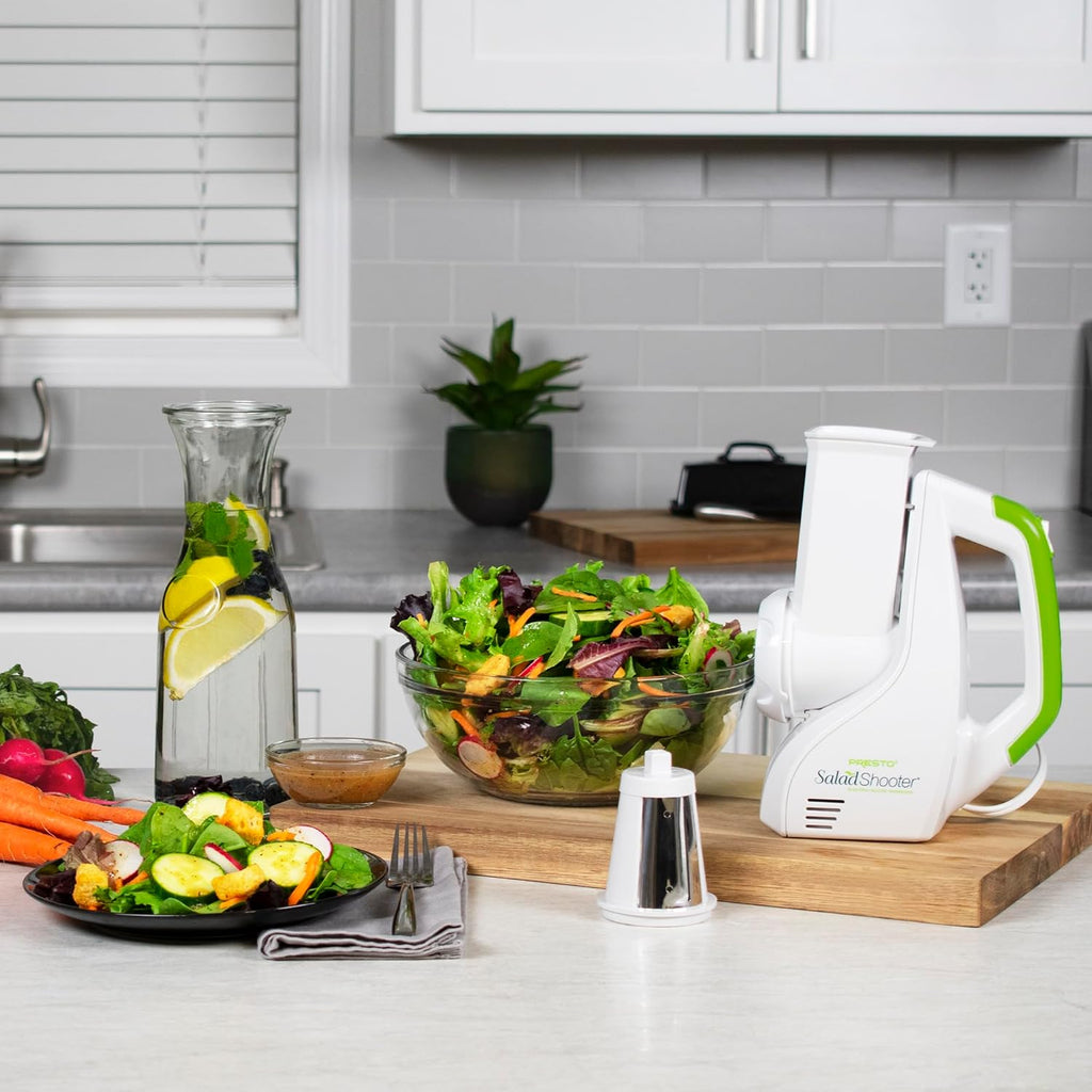 Presto Salad Shooter Electric Slicer/Shredder, White A475