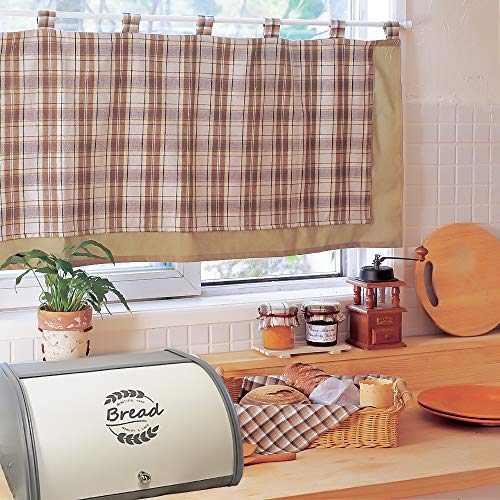 X458 Metal Bread Box with Roll Top Lid T59570