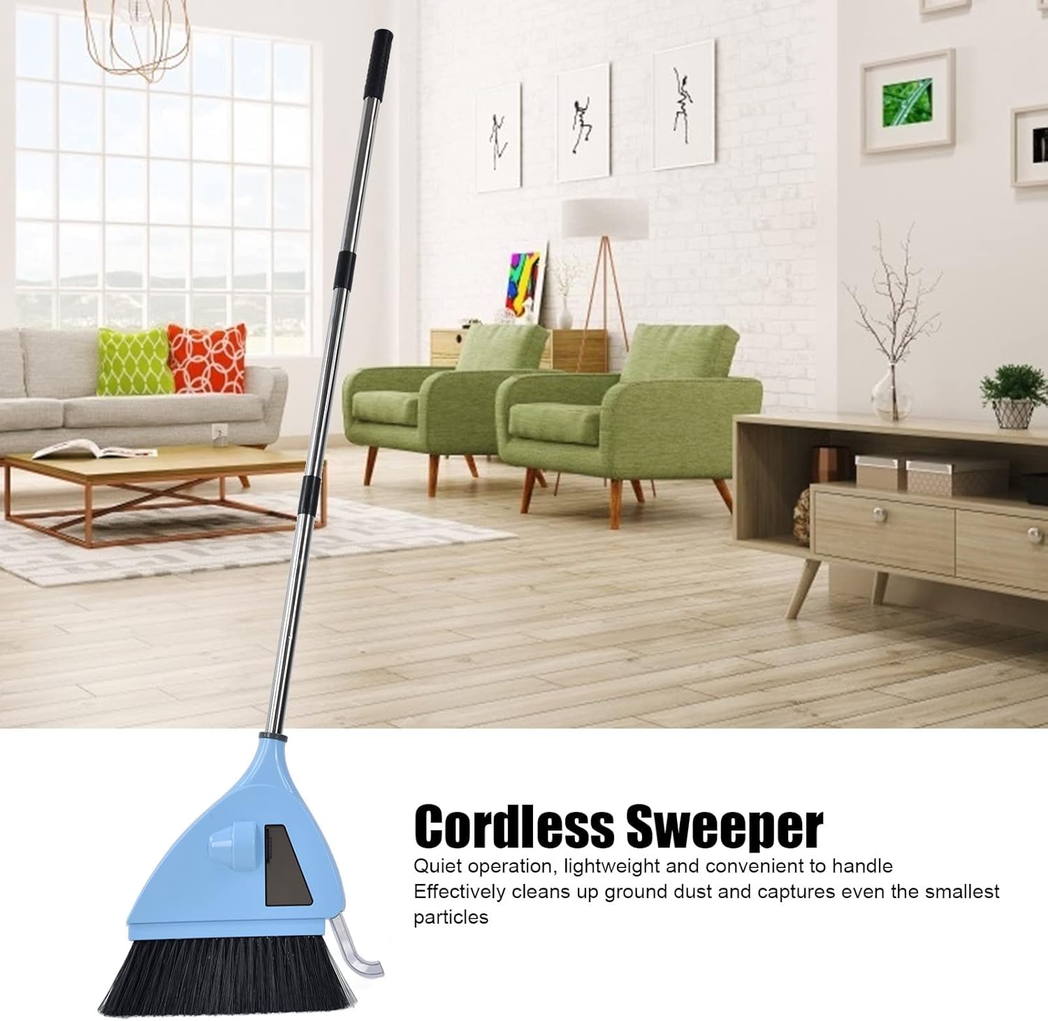 2 in 1 Cordless Stick Vacuum, Rechargeable Portable Vacuum Cleaner U816
