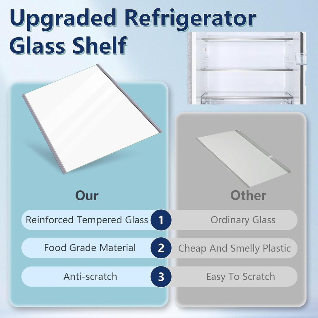 W11188040 Refrigerator Glass Shelf Replacement for Whirlpool, IKEA, Maytag G559214