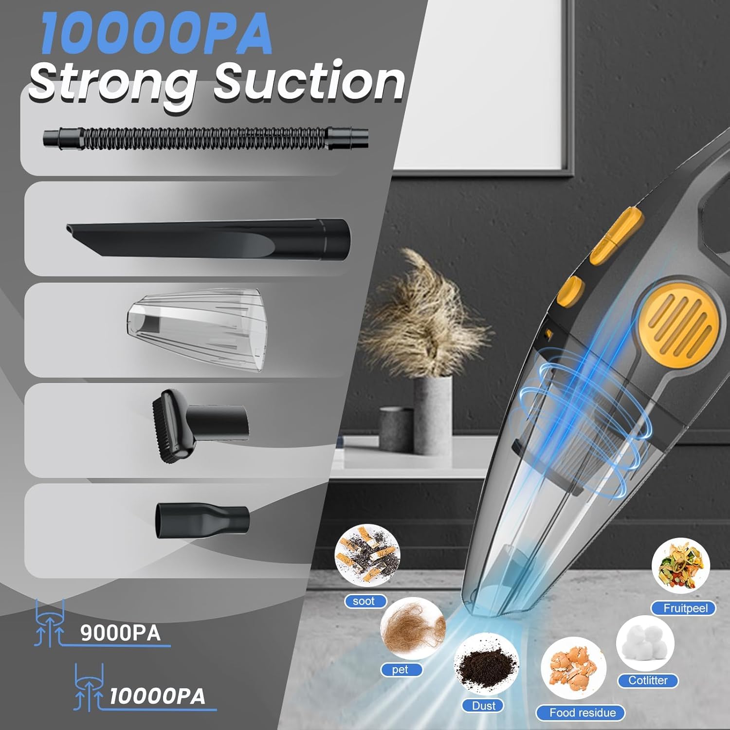 Dust Busters Cordless Rechargeable Portable Vacuum for Car, Home and Pet Hair J1819