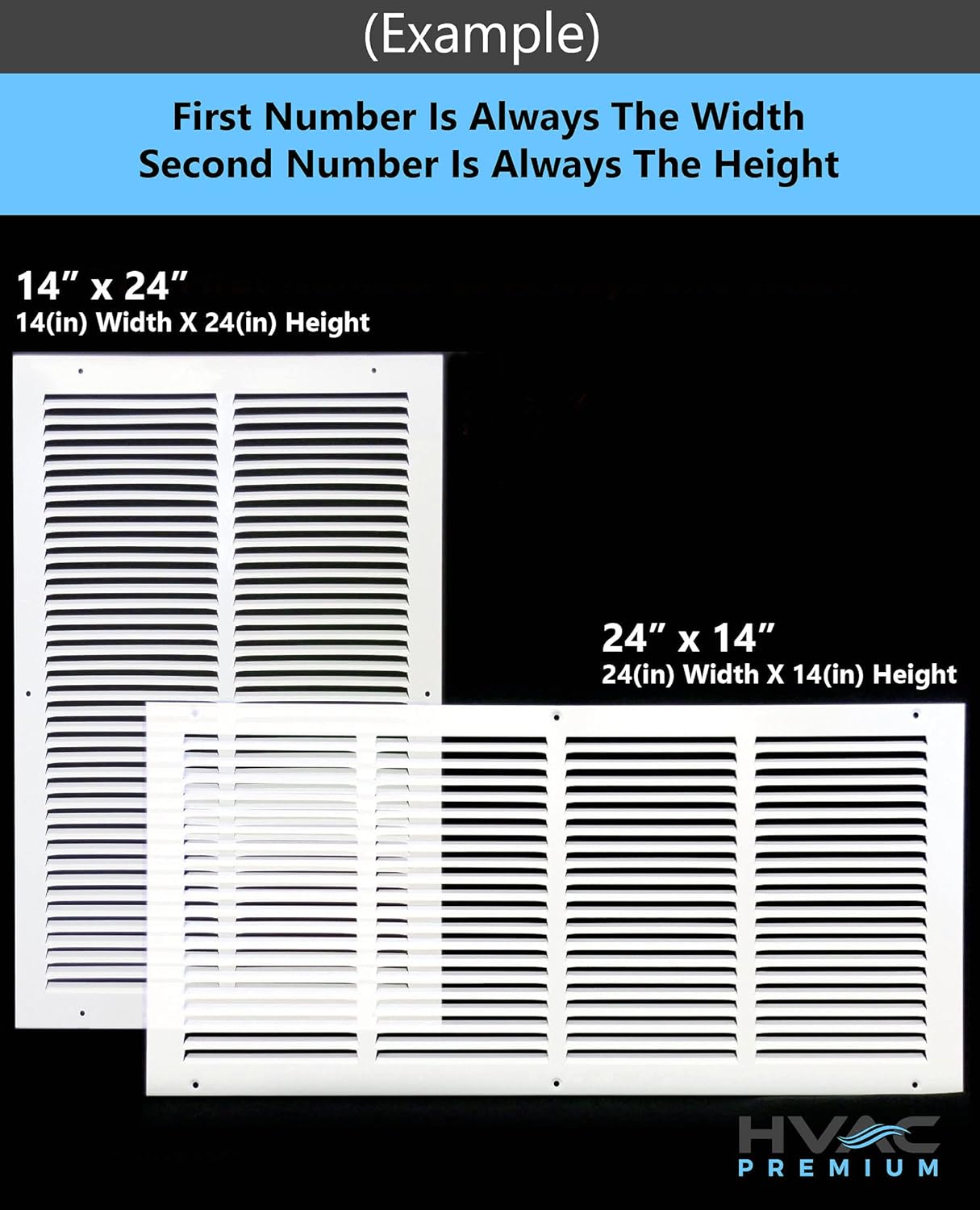 Steel Return Grilles HVAC Duct Cover 30"W x 10"H White W432721