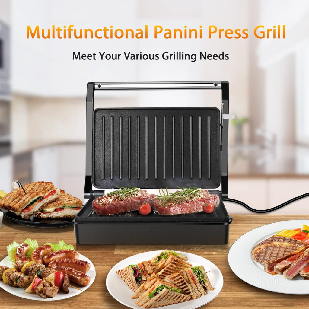 Aigostar Belgian Waffle Maker 8 Inch Non Stick, 1000W Sandwich Press Grill W975410