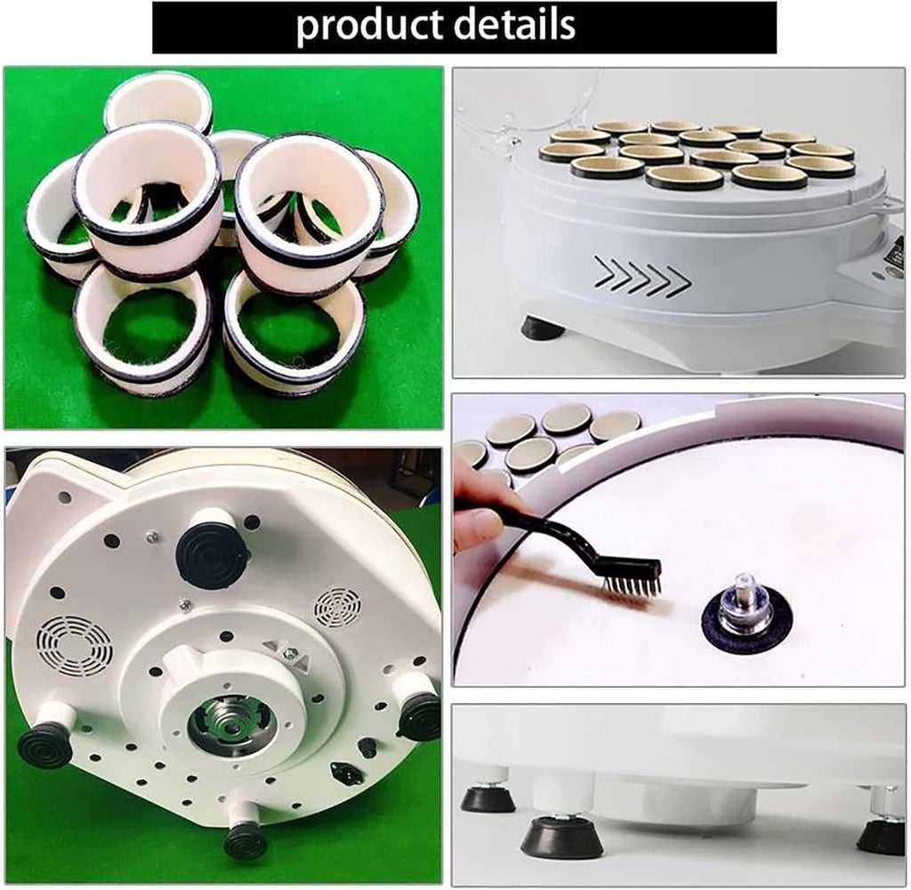 Pool Ball Polisher 2 in 1 Cleaning Machine for 16/22 Billiard Balls K937353