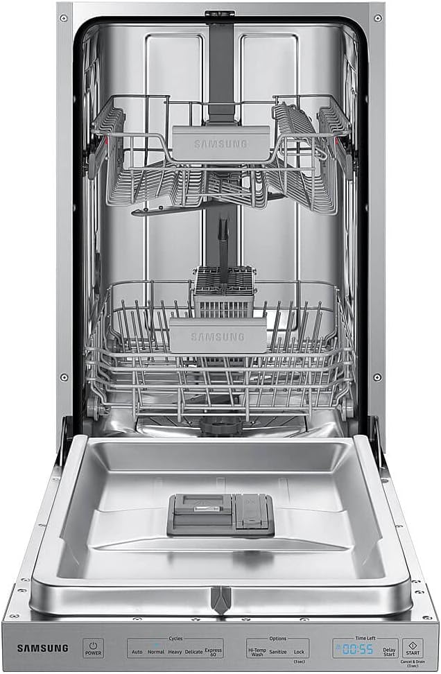 Samsung DW50T6060US Compact Built-In Dishwasher, Stainless Steel V10278