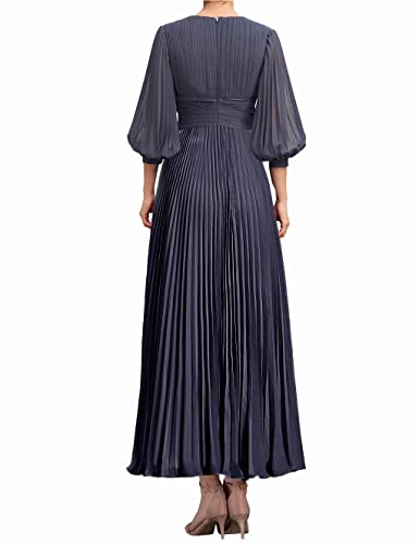 Mother of the Bride Dresses for Wedding Party Long Formal Gown Pleated F289058