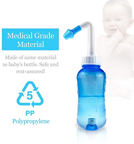 Waterpulse Neti Pot Sinus Rinsing Nasal Wash Bottle BPA Free C480362