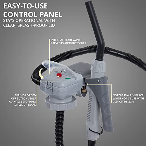 Deway Automatic Fuel Transfer Pump AA Battery Powered, Portable for Gasoline & Diesel N60142