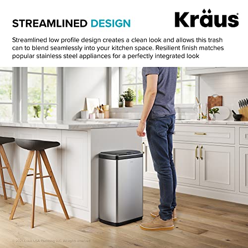 Kraus GarbagePro 13 Gallon Motion Sensor Trash Can G6417