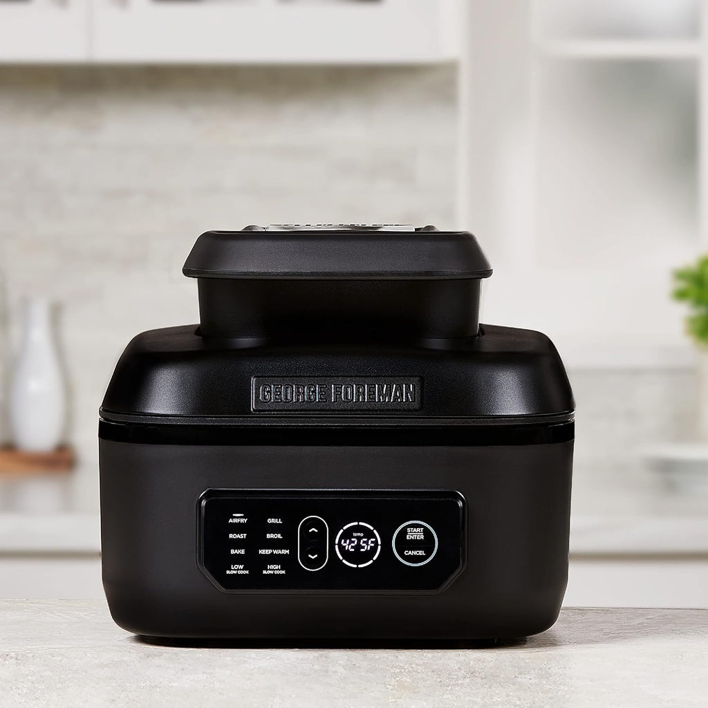 George Foreman Beyond Grill™ 7-in-1 Electric Indoor Grill with Air Fry Technology, Black O709