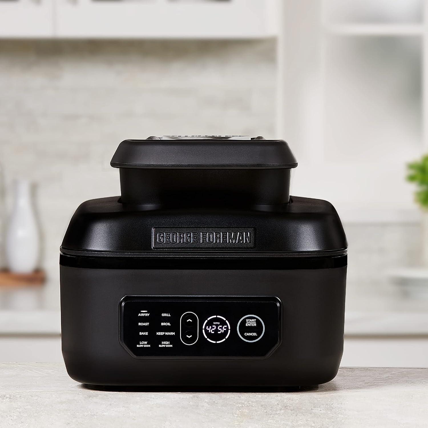 George Foreman Beyond Grill™ 7-in-1 Electric Indoor Grill with Air Fry Technology, Black O709