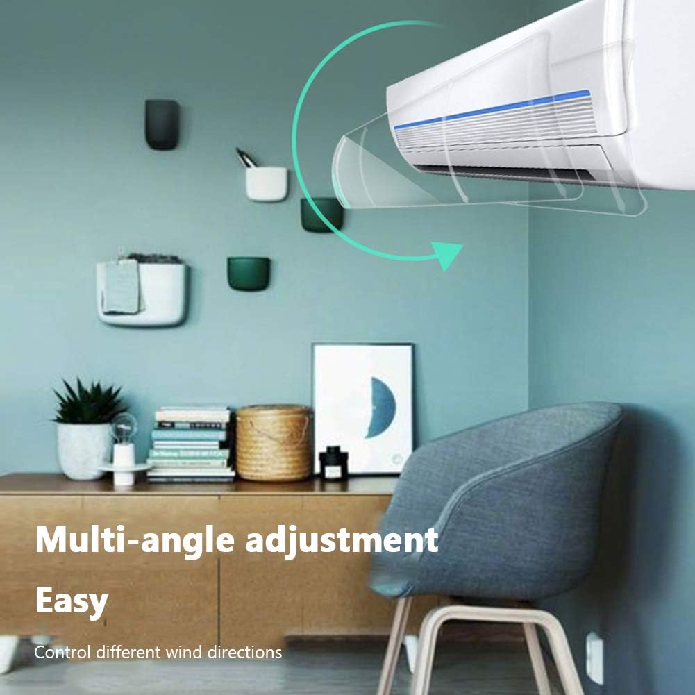 Invisible Air Conditioner Windshield, Transparent Anti-Direct Blowing Wall-Mounted U206