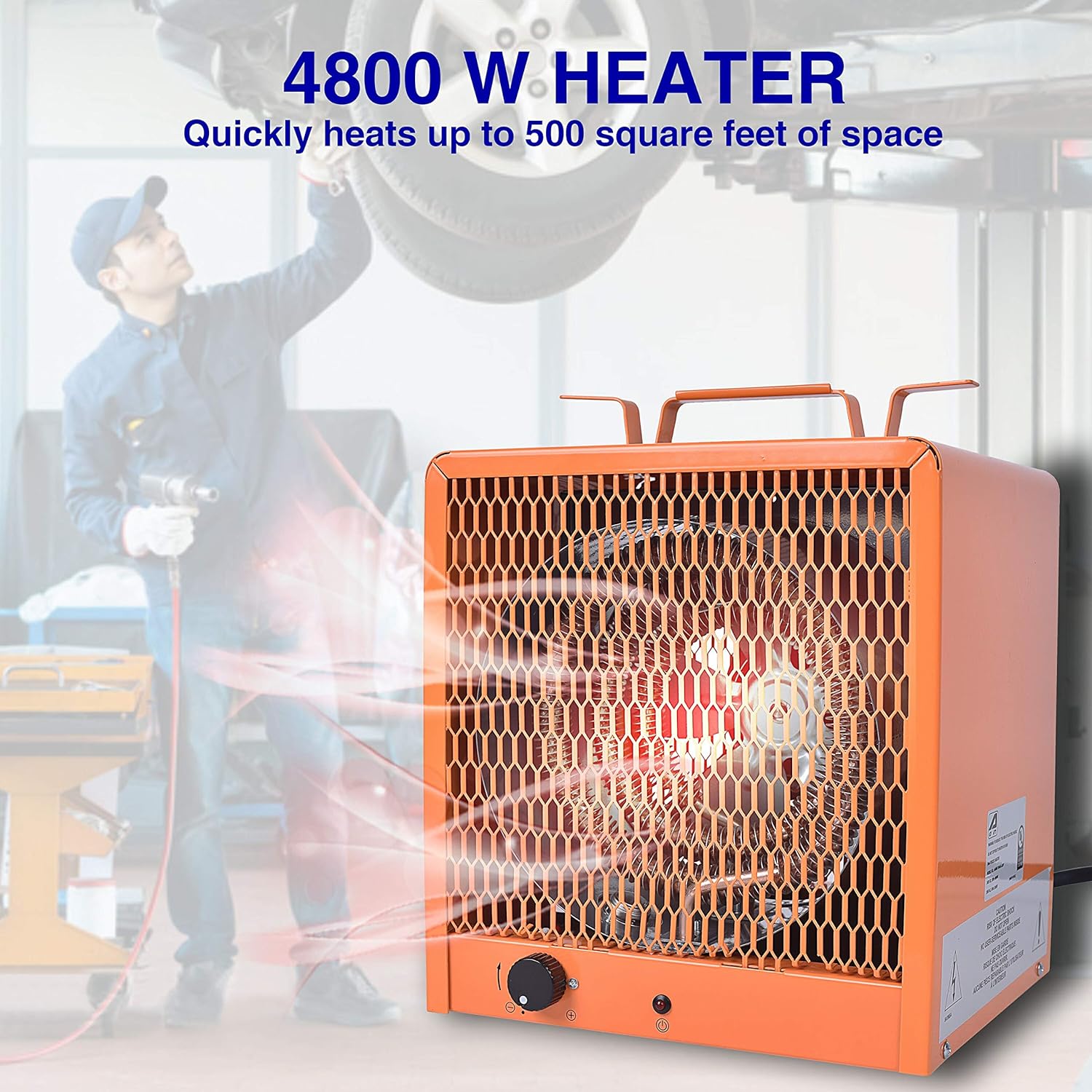 Industrial Heater 240V 4800W Portable Garage Electric Heater with Thermostat Y201232