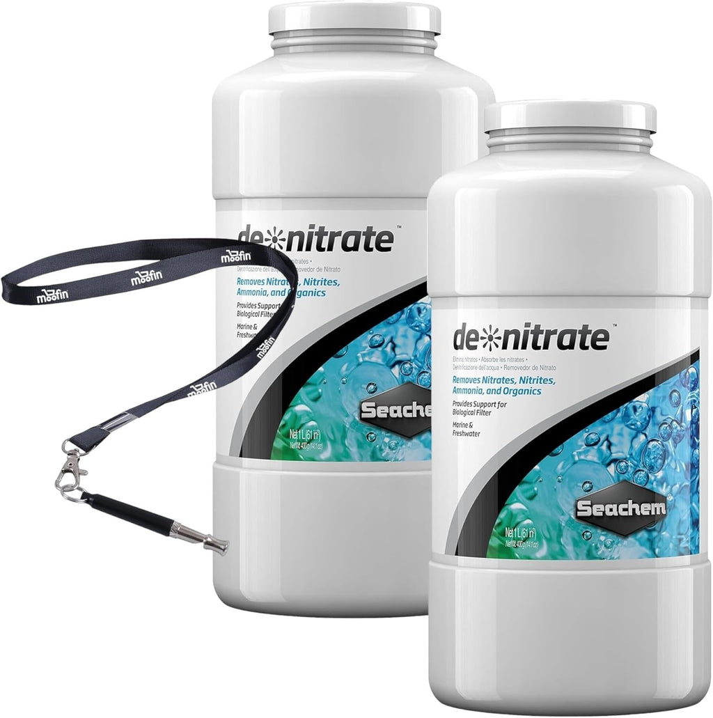 Denitrate Nitrate Remover Aquarium Freshwater 1.7 Pounds/1liter, Nitrate Remover for Aquarium Freshwater,Ammonia Nitrate Marine Pure, with Moofin SS Pet Training Whistle, Protection, [Pack of
