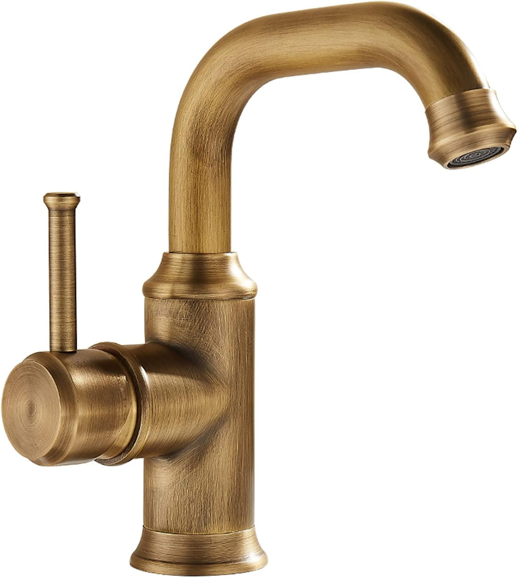 Thick Rope，Hemp Rope， Retro Kitchen Mixer Tap,360° Rotatable Taps for Bathroom Basin Brass rass Basin Mixer Tap,Kitchen Sink Mixer Taps 1 Hole