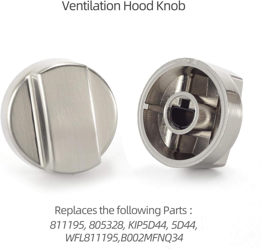 Wolf Hood Knob Replacement 2 Pack for Sub-Zero Pro Ventilation R684