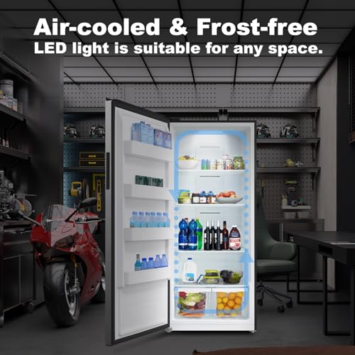 SMETA Upright Freezer 21 cu ft Convertible Refrigerator Freezer T70762