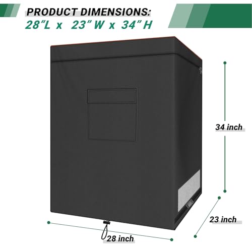 Chest Freezer Cover, Waterproof 420D Oxford, Fits 5.0 Cubic Feet S359349
