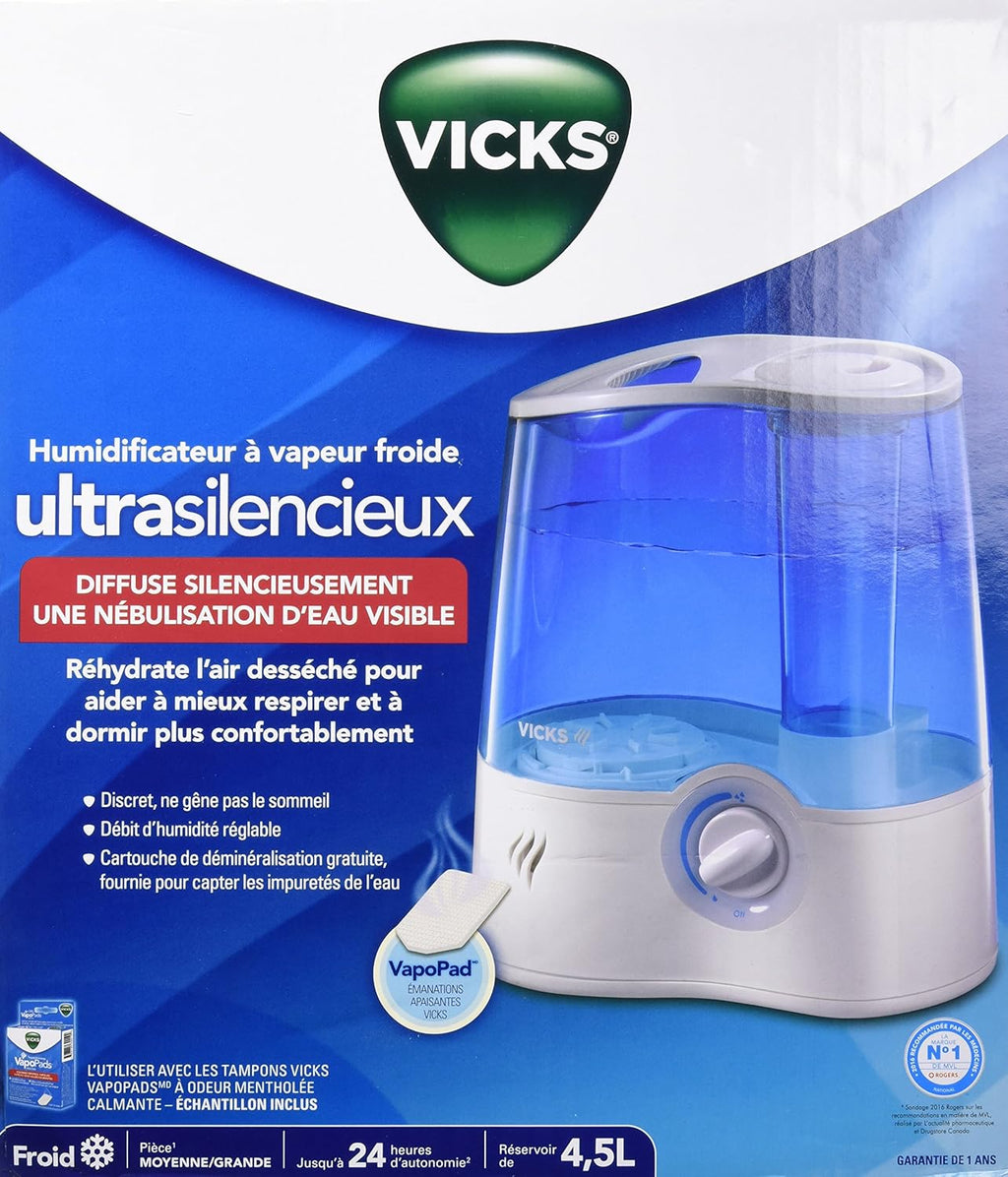 Vicks Ultrasonic Cool Mist Humidifier N778459