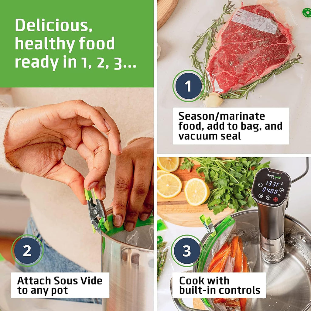 SOUSVIDE ART Sous Vide Immersion Cooker Kit with Digital Timer and Temp Control K88976