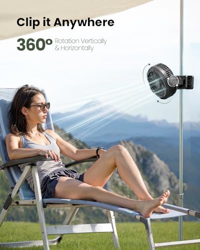 Gaiatop Camping Fan with LED Lights F1391