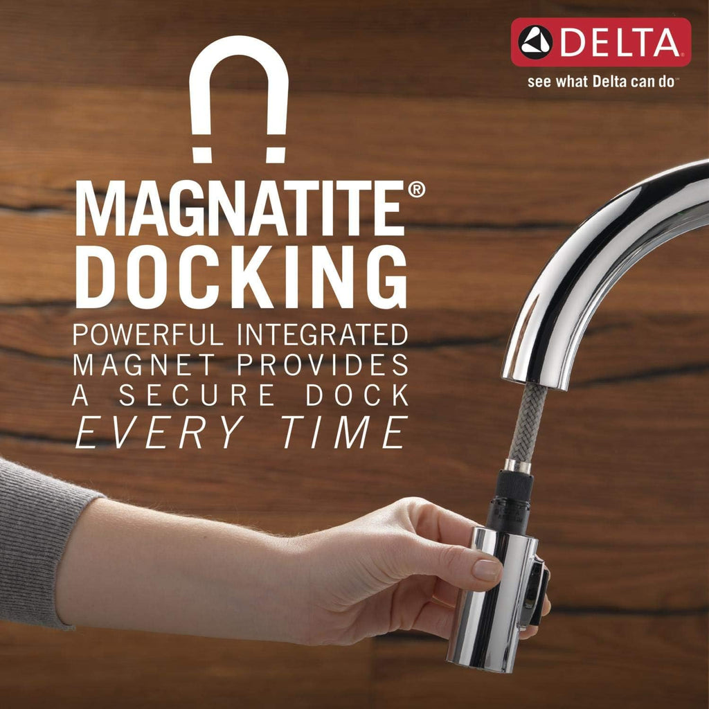 Delta Faucet Cassidy Gold Touch Kitchen Faucet with Pull Down Sprayer Q4944