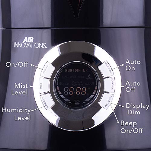 Air Innovations MH-901DA Top Fill Cool Mist Ultrasonic Humidifier, Black X61263