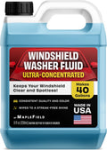 Maplefield - Windshield Washer Fluid Concentrate - All-Season, Streak-Free Car Window Cleaner - 8 fl oz, Makes 40 Gallons - Easy Capful Measurement