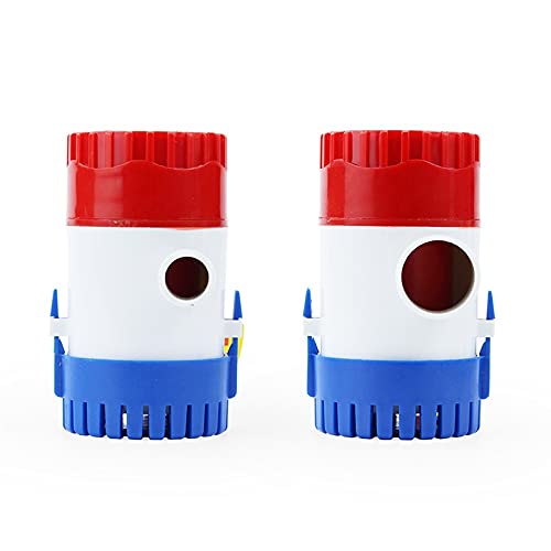 RVPECHWJ Circulating Pump 12V/24V Mini Electric DC Submersible Bilge Pump with Float Switch L137