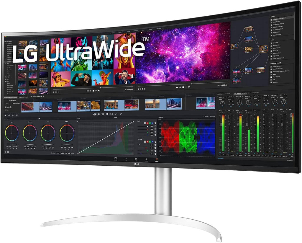 LG 40WP95C-W 40" UltraWide Curved WUHD 5K2K Nano IPS Display with HDR10, Thunderbolt 4 C5361