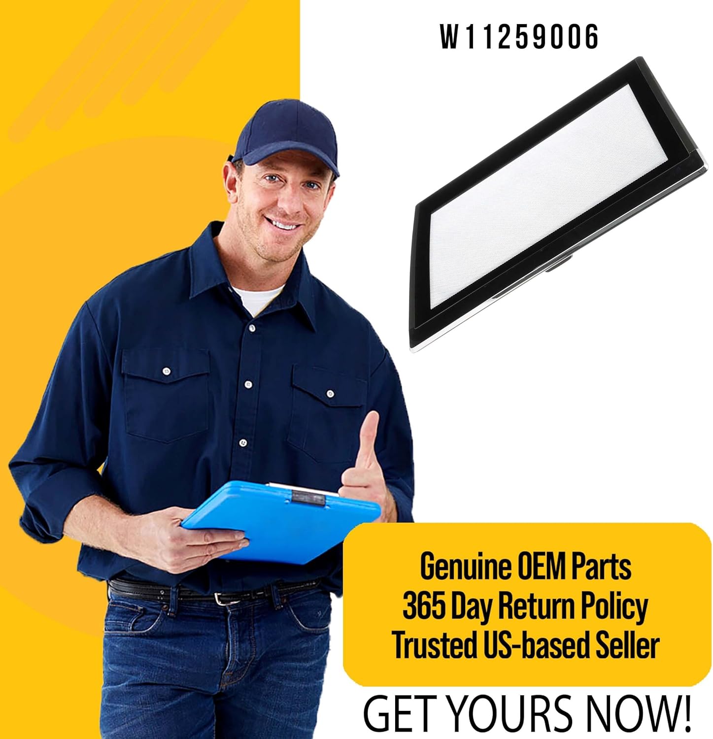 PartsBroz W11259006 Lid Compatible With Whirlpool Maytag Washer X1239