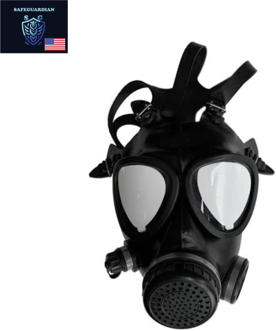 Israeli Military Grade CBRN Gas Mask Respirator for Chemical Fumes, Particulates, and Smoke L490