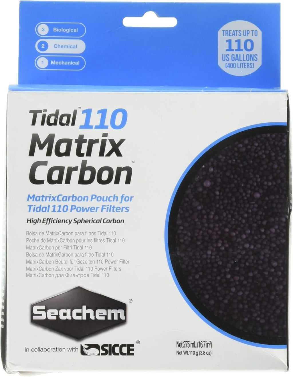 Seachem Matrix Carbon Tidal Filter 110 ml M43800