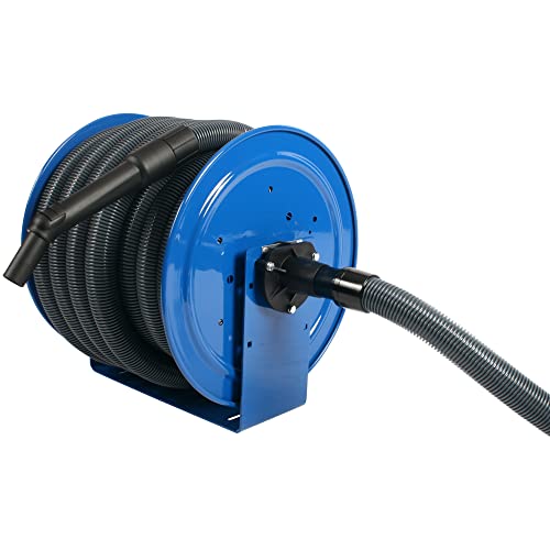 Cen-Tec Systems Steel Hose Reel and Wet/Dry Vacuum Attachment Set, Gray D952616