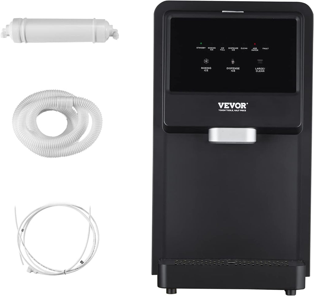 VEVOR Nugget Ice Maker, Self-Cleaning Countertop Ice Dispenser T2172