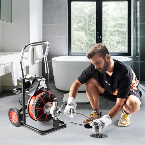 VEVOR Drain Cleaner Machine with Foldable Handle K15155